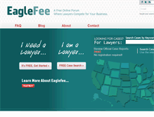 Tablet Screenshot of eaglefee.com
